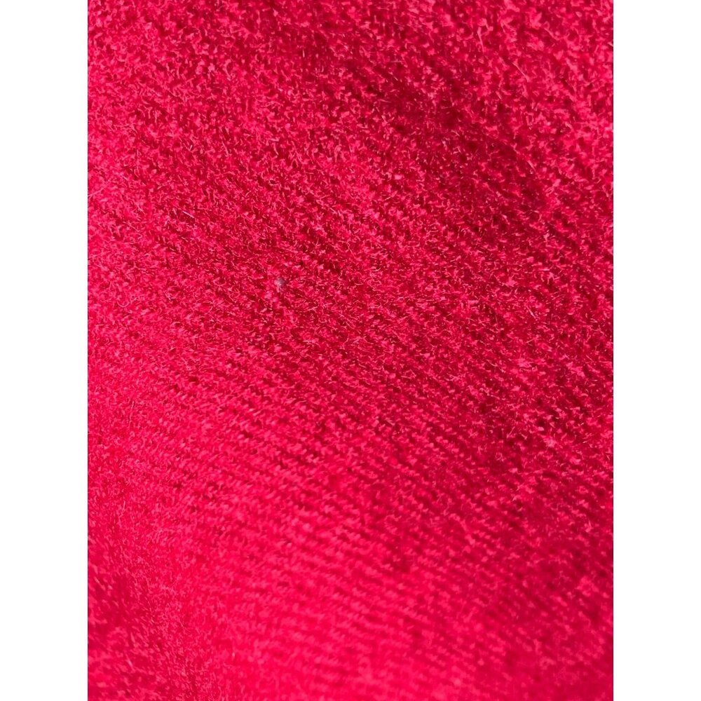 Vintage Cape Tweedmill Wool Blanket Wrap Red Fringe British Unisex Womens - Picture 6 of 10